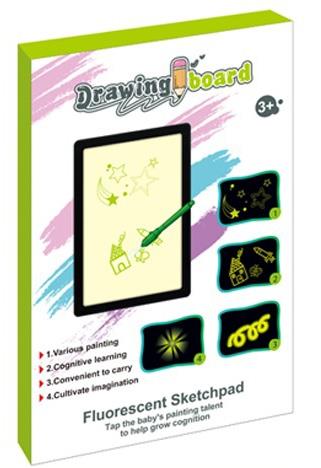 DrawWithLightFun luminous writing board fluorescent drawing board (plastic frame)   ITEM NO.： W056822