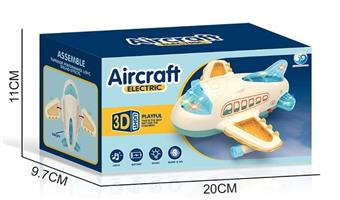 Cartoon universal lighting, music airplane, electric toy, electric universal car, electric airplane   ITEM NO.： W054280
