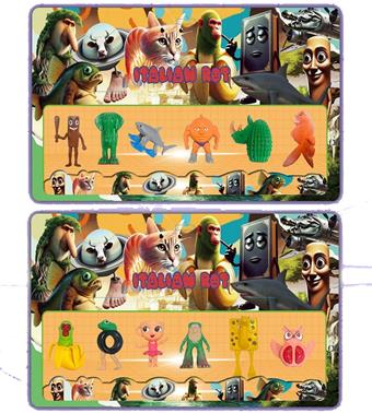 Shanhaijing wooden stick figurine 6 pieces card pack/2 styles   ITEM NO.： W055603
