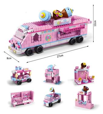 Dessert cart 1000pcs building blocks   ITEM NO.： W046014