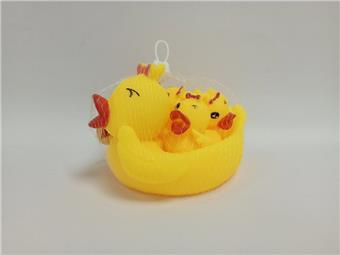 Beautiful duck paired with three ducklings   ITEM NO.： W041886