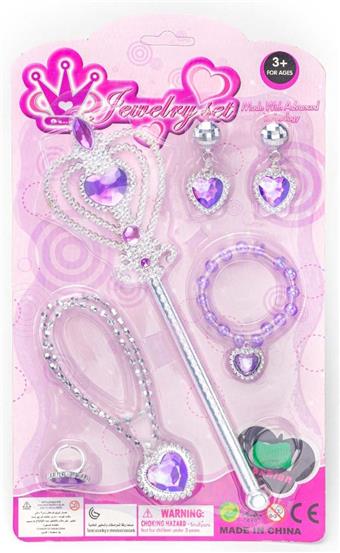 Princess Fairy Stick Electroplating Jewelry Set   ITEM NO.： W057763