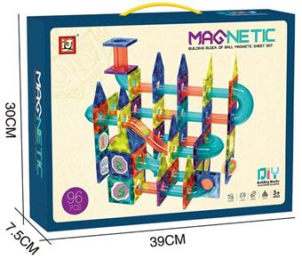 Piggy Magnetic Ball Track Building Blocks (96PCS)   ITEM NO.： W046458