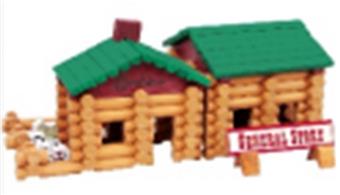170pcs Farm and Small Shop Wooden House Set   ITEM NO.： W043631