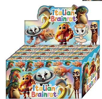 Shanhaijing wooden stick figurine 16 pieces blind box display box+card   ITEM NO.： W055657