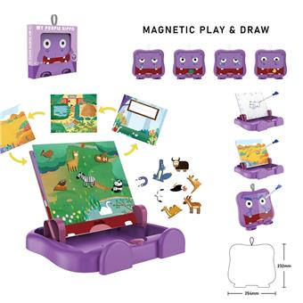 Zoo scene letter learning box (small)   ITEM NO.： W061601