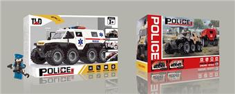 Inertial Conqueror Armored Vehicle - Ambulance (with Doll) with Light and Sound   ITEM NO.： W047410