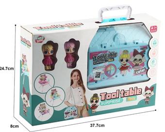 Surprise Doll Family Villa Medical Equipment Storage Box/Equipped with Adjustable Straps   ITEM NO.： W048861