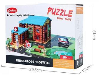 240pcs Lincoln Blue Hospital   ITEM NO.： W044299
