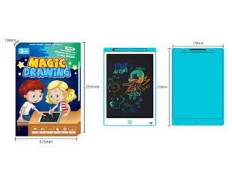 Blue 10 inch color screen LCD writing board, drawing board with screen lock   ITEM NO.： W056958