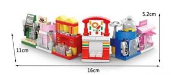 Mini bag 6-in-1 street view 137pcs   ITEM NO.： W046195