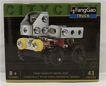 43PCS metal assembled freight vehicles   ITEM NO.： W042501