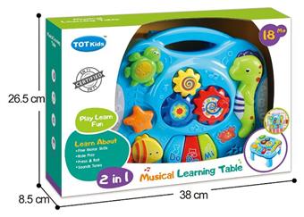 Lighting, music, ocean animals, learning table   ITEM NO.： W061619
