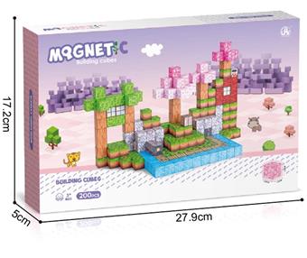 Pink Princess Theme 2CM Magnetic Cube 200P   ITEM NO.： W046784