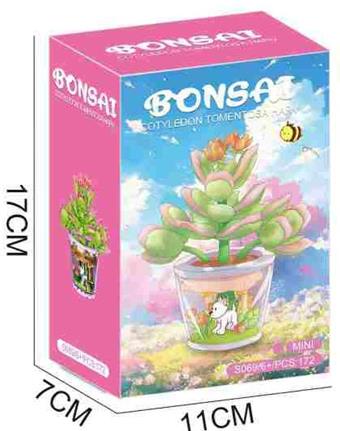 Succulent Building Blocks Flower Workshop 172PCS - Flower Series   ITEM NO.： W060042