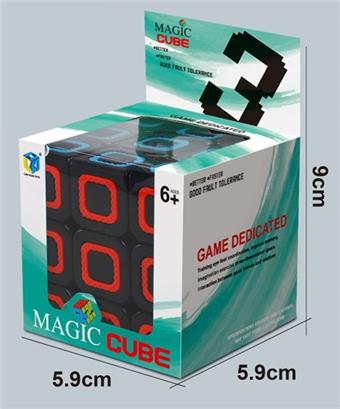 Three level checkered black puzzle cube, decompression and venting puzzle toy, finger game   ITEM NO.： W042842