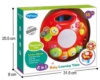 Light Music Caterpillar Hand Beating Drum Learning Table   ITEM NO.： W061621
