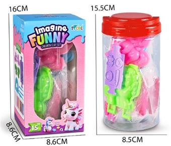 <Unicorn 3D Model>Colored Clay Set Window Box   ITEM NO.： W051891