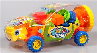 Multi colored mixed pack of puzzle building blocks for off-road vehicles (24PCS)   ITEM NO.： W046259