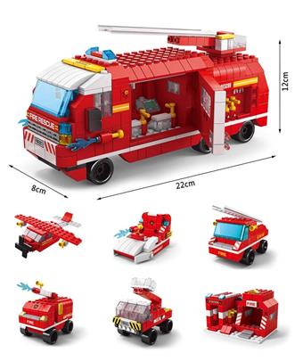 Fire truck 1000pcs building blocks   ITEM NO.： W046009