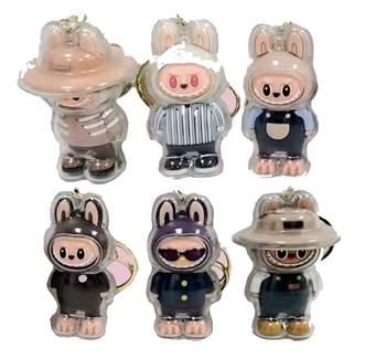 Keychain with shell cover and canvas   ITEM NO.： W048563