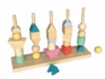 Solid Geometry Beaded Building Blocks   ITEM NO.： W044156