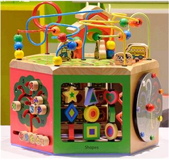 Six sided bead box (small six sided treasure box)   ITEM NO.： W044095