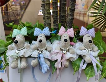 Headmaster Dog Plush Keychain Doll   ITEM NO.： W048260