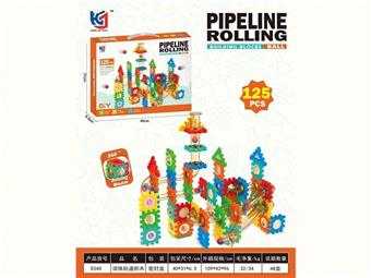 Ball track building blocks (125PCS)   ITEM NO.： W046425