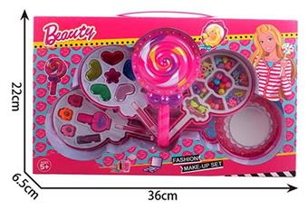 Fashion Barbie lollipop with four layers of beads and cosmetics   ITEM NO.： W058326
