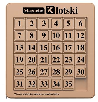 English 6 * 6 magnetic numbers Huarongdao   ITEM NO.： W046605