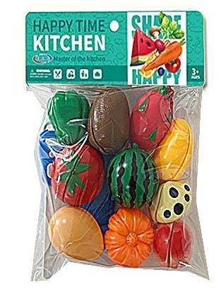 Fruits and vegetables can be cut into pieces (12PCS)   ITEM NO.： W070061