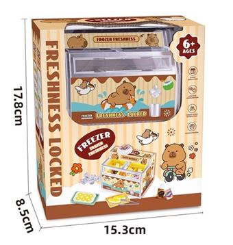Carpibala freezer small color box DIY lighting 66PCS+1 random doll, 2AA not included, age 6+   ITEM NO.： W078362