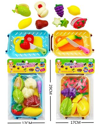 Fruits and vegetables are happily harvested   ITEM NO.： W070982