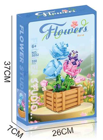 DIY Building Blocks Rose 550PCS   ITEM NO.： W072117