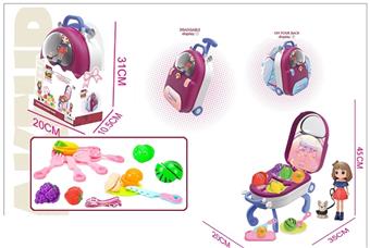 Playing house, fruits, joy, travel suitcase, backpack   ITEM NO.： W069702