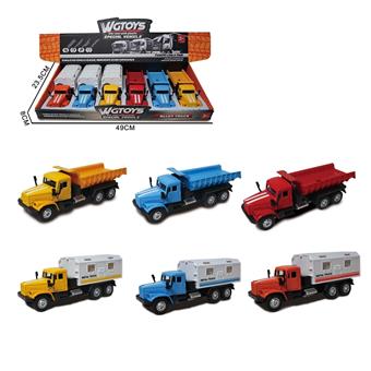 Long headed open door regenerative medical/dump truck (display box mixed with 6 pieces)   ITEM NO.： W082738