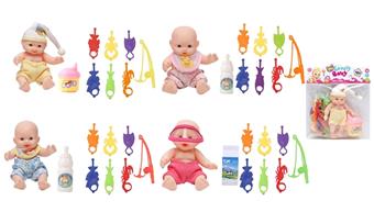 5-inch vinyl doll paired with fishing   ITEM NO.： W073481