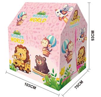 Children's Playhouse Tent Animal Pink House Game House Animal Series Color Box Packaging   ITEM NO.： W083524