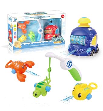 Spray fire police car fishing combination   ITEM NO.： W074431