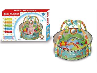 3-in-1 animal game ball pool with pillow+12 ball baby tent fence   ITEM NO.： W083371