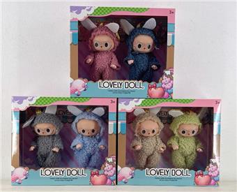 5-inch Window Box Solid Body Fat Boy [Double Set with Keyring] Bubble Matra Cloth Doll Series   ITEM NO.： W076579