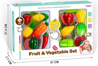 16 piece set of fruits and vegetables   ITEM NO.： W071820