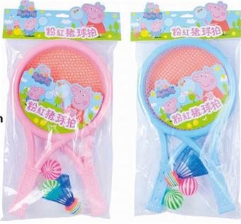 Cartoon pig circular racket (3 balls for badminton and table tennis)   ITEM NO.： W082482