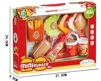 Hamburger set (with plate)   ITEM NO.： W070282