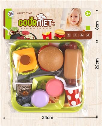 Delicious Burger Combination Play Toy Children's Puzzle Toy Simulation Toy   ITEM NO.： W071089