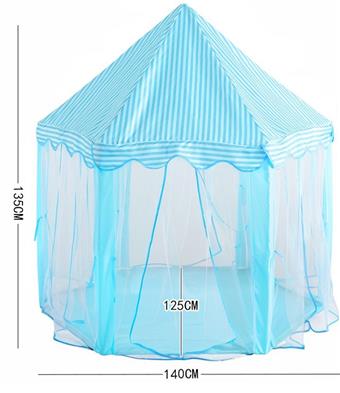 Blue Hexagonal Tent - Children's Tent Tunnel Ocean Ball Pool   ITEM NO.： W083933