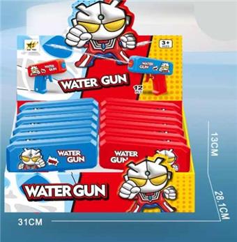 Cartoon Press Water Gun (12PCS)   ITEM NO.： W069205