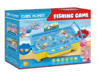 Electric water refillable fishing reel (dual turntable, lighting, music) with 3 * AA batteries (not included)   ITEM NO.： W073341