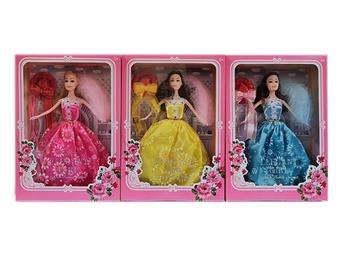High end 11.5-inch live action wedding dress Barbie with bow hat 3 mixed styles   ITEM NO.： W074065